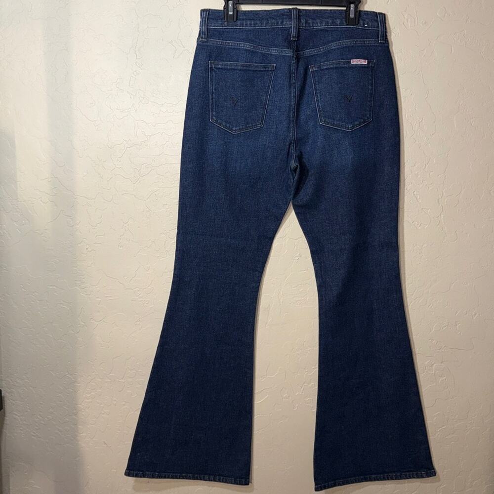 Hudson Heidi High Rise Flare Jeans in a dark blue wash - Picture 9 of 9